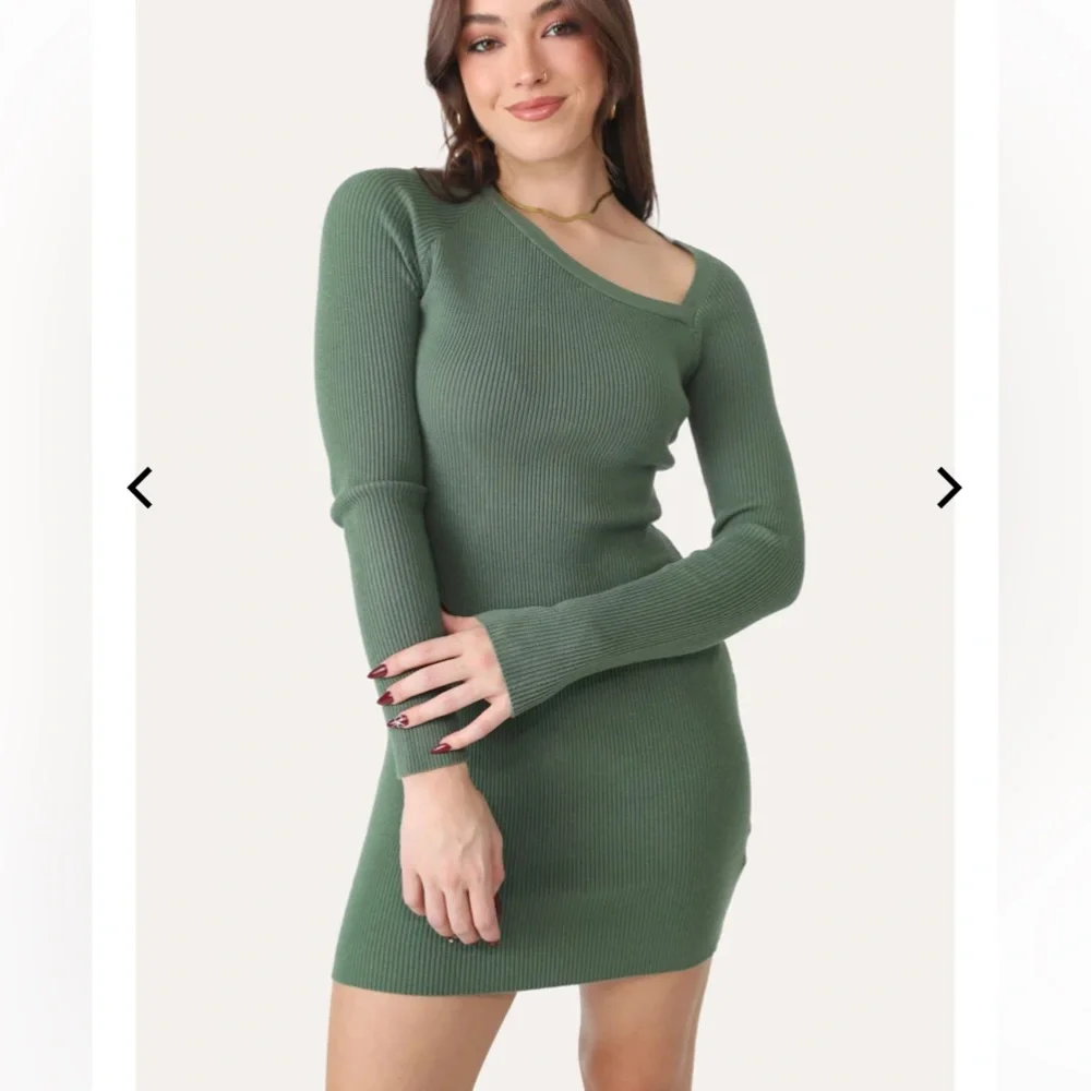 Kittenish Asymmetrical Mini Dress - Picture 1 of 3